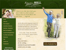 Tablet Screenshot of independencehill.com