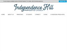 Tablet Screenshot of independencehill.org